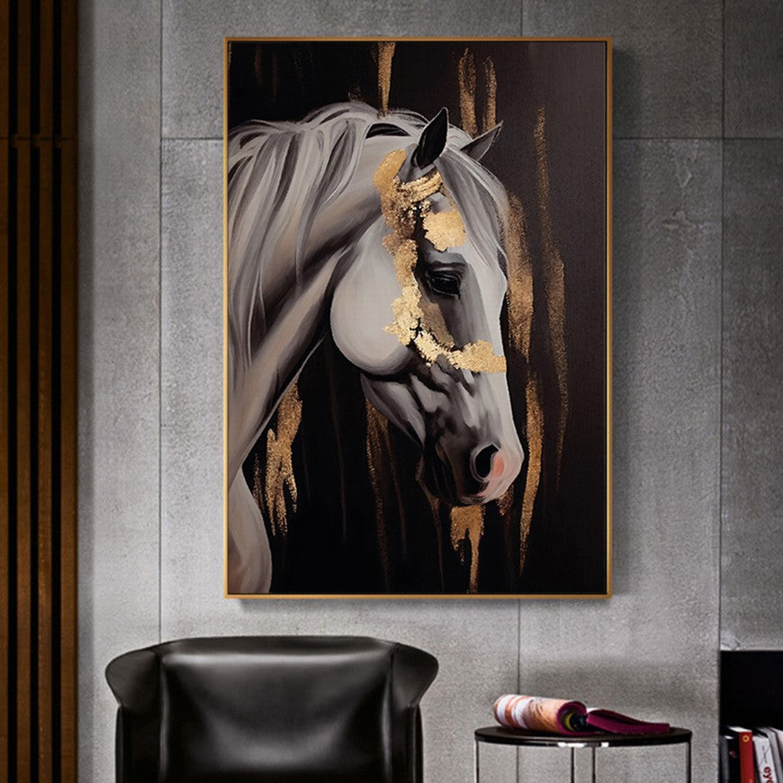 Whispering Winds: Horse Wall Art Piece