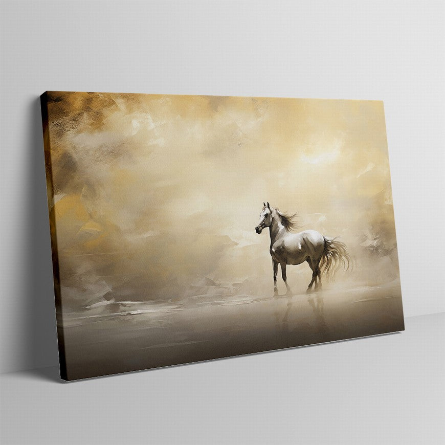 Pasture Portrait: Horse Canvas Painting