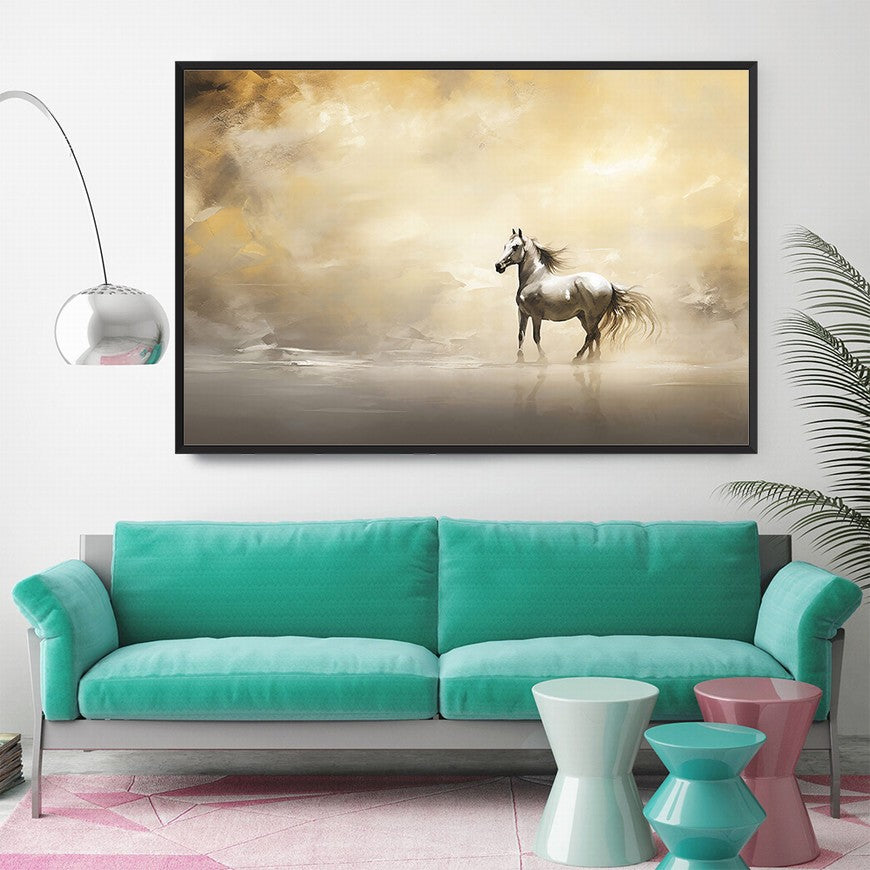 Pasture Portrait: Horse Canvas Painting