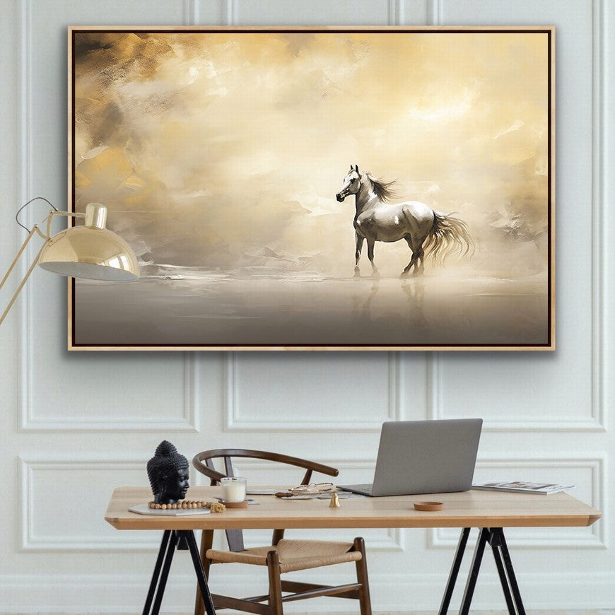 Pasture Portrait: Horse Canvas Painting