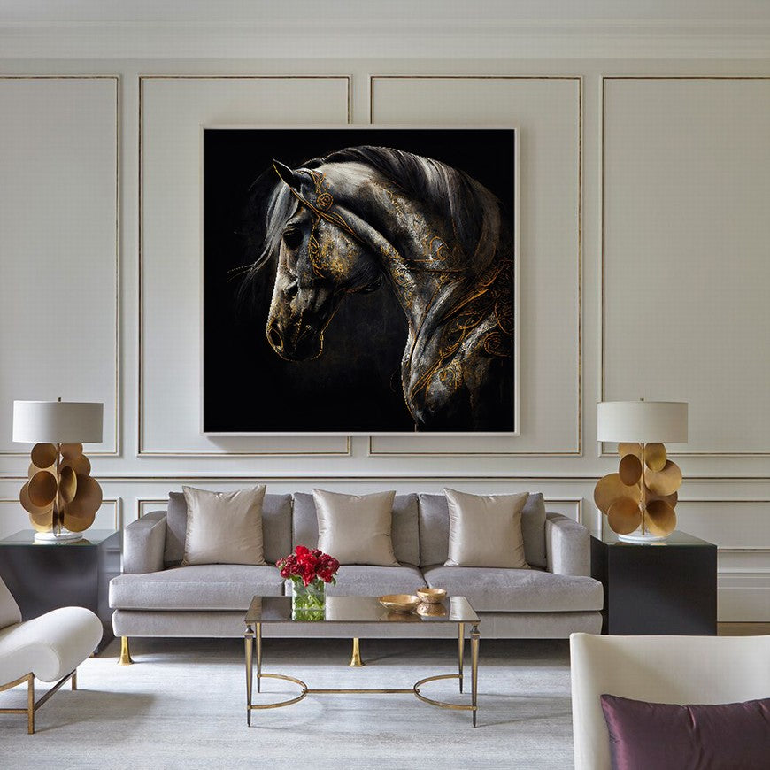 Tranquil Trails: Home Horse Canvas