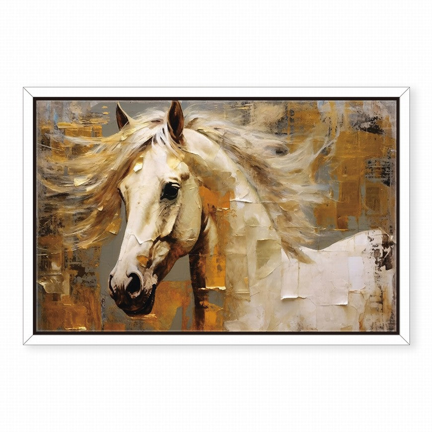 Majestic Mane: Horse Canvas Artwork