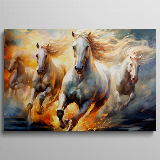 Rustic Rhythm: Horse Wall Art Piece