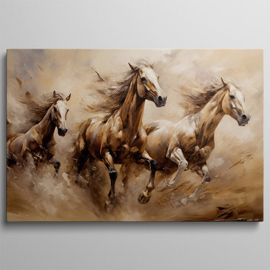 Equestrian Essence: Horse Canvas Decor