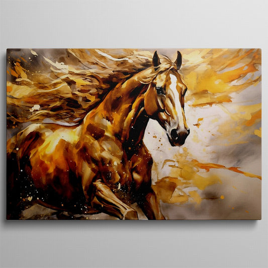 Vibrant Ventures: Horse Wall Art Print