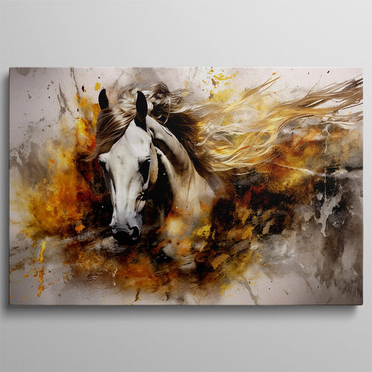 Stallion Symphony: Horse Canvas Artwork