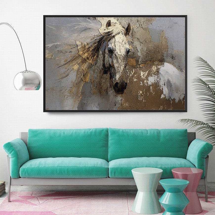 Nature's Nobility: Horse Home Canvas