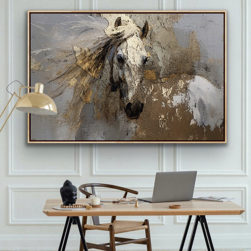 Nature's Nobility: Horse Home Canvas