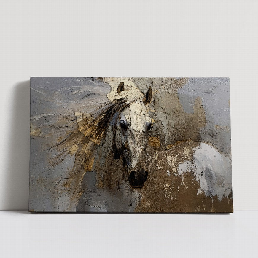 Nature's Nobility: Horse Home Canvas