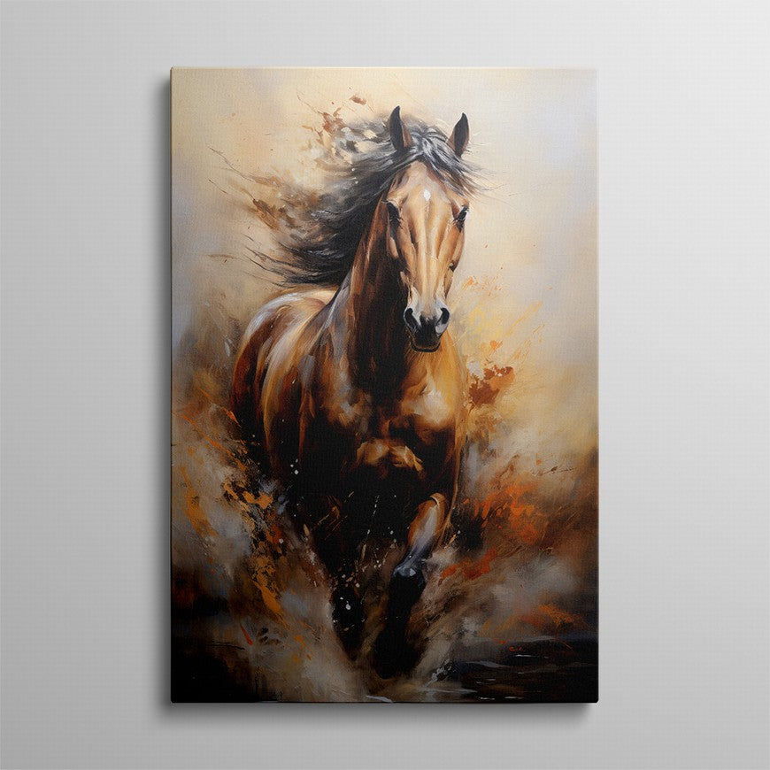 Majestic Meadow: Horse Canvas Print