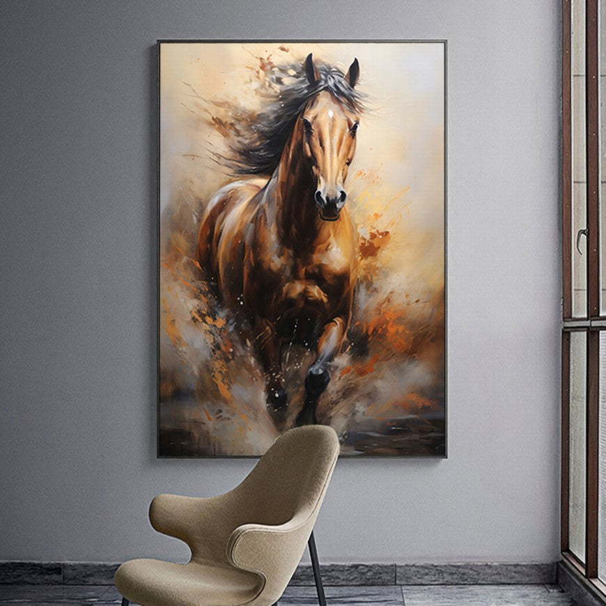 Majestic Meadow: Horse Canvas Print