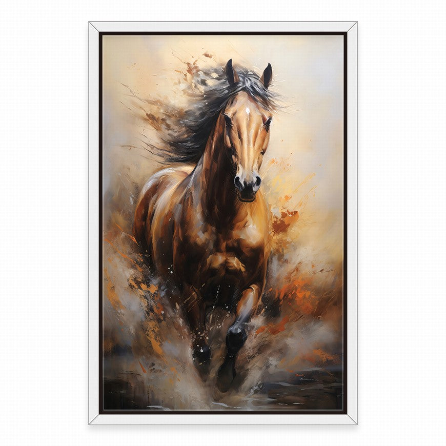 Majestic Meadow: Horse Canvas Print