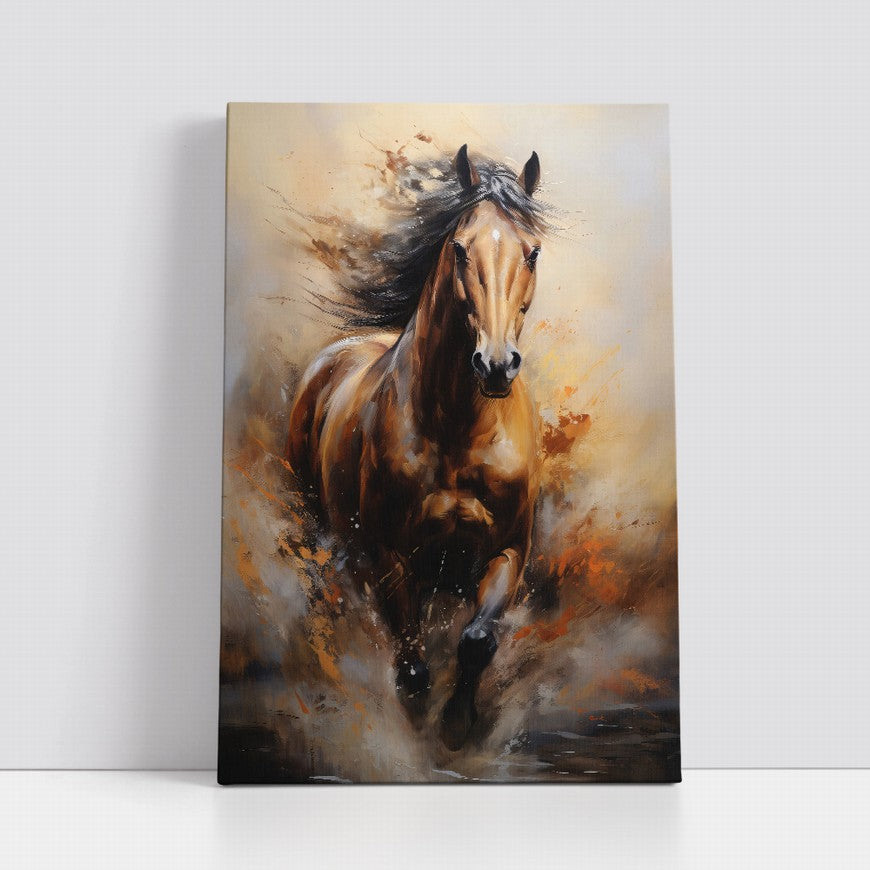 Majestic Meadow: Horse Canvas Print