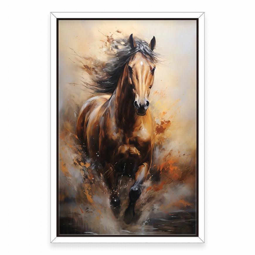 Majestic Meadow: Horse Canvas Print