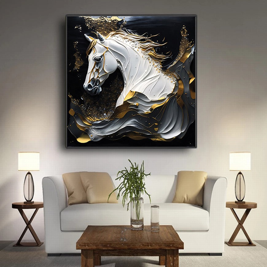 Rural Reflections: Horse Wall Art Piece