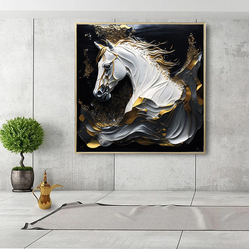 Rural Reflections: Horse Wall Art Piece