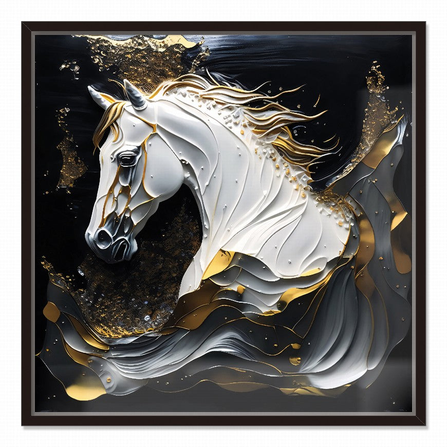 Rural Reflections: Horse Wall Art Piece