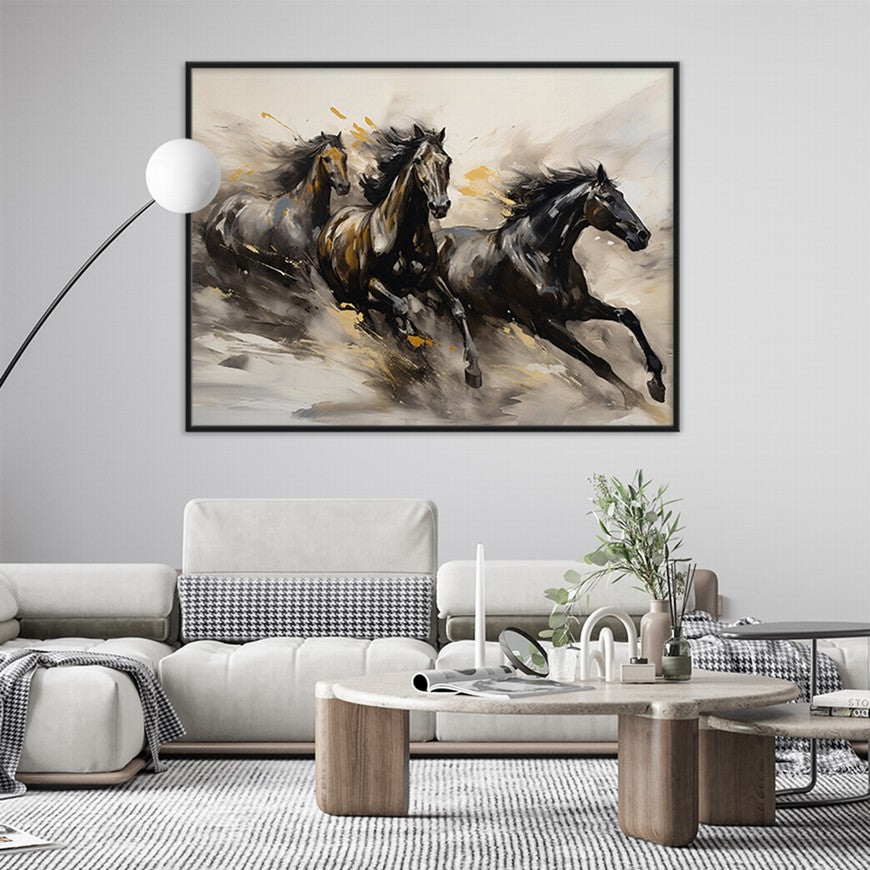 Mystic Mustang: Horse Canvas Artwork