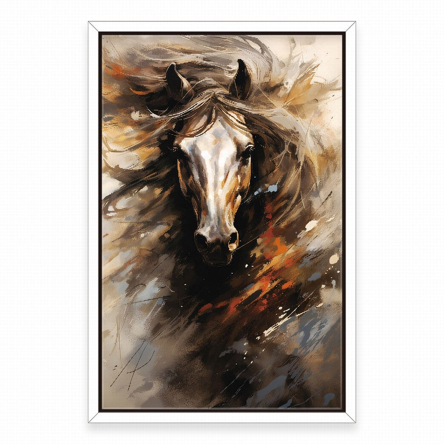 Graceful Gallop: Home Horse Canvas