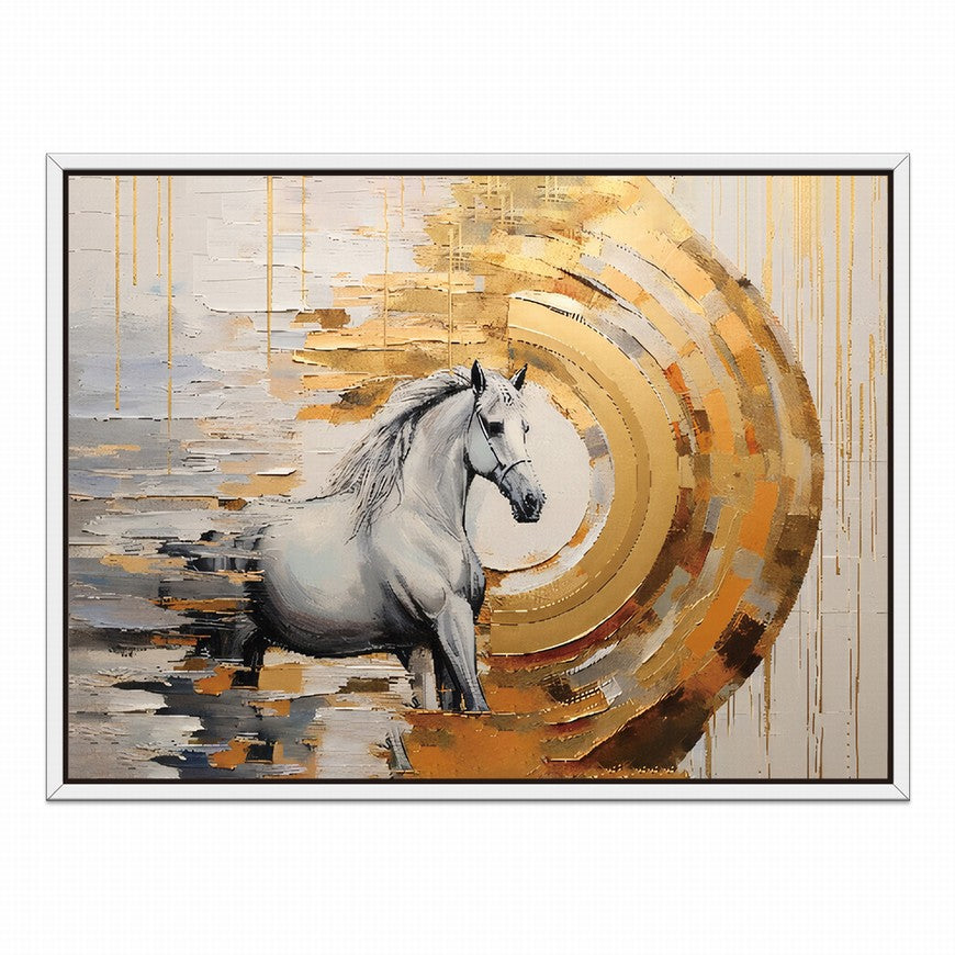 Grazing Grace: Horse Canvas Print