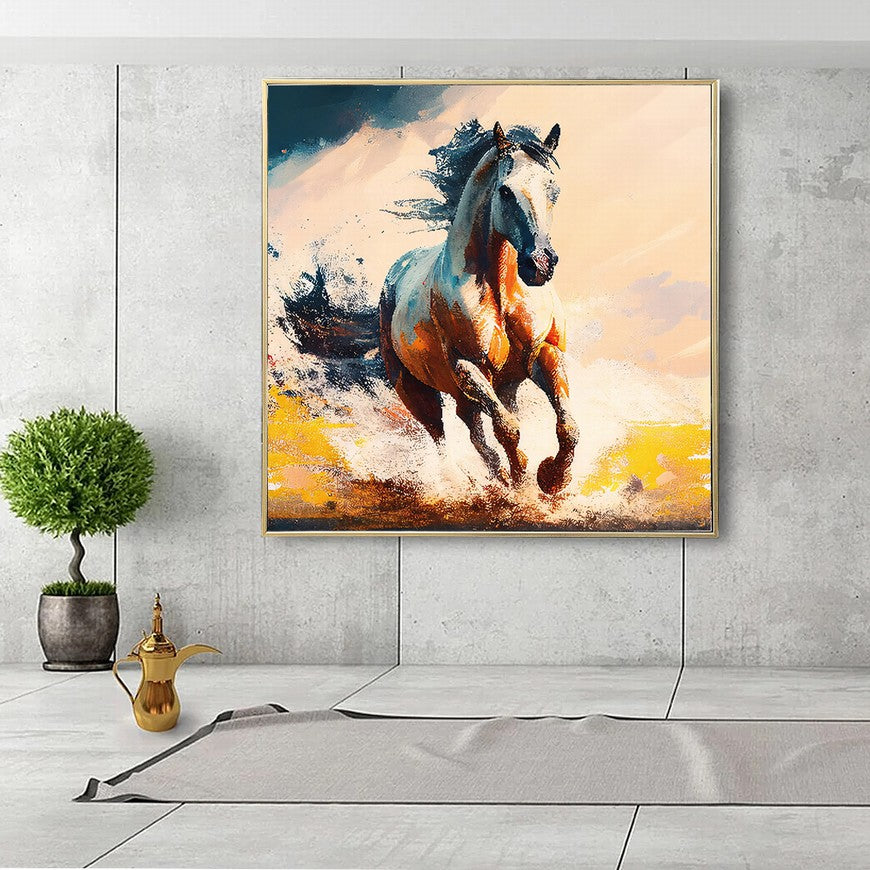 Tranquil Trails: Horse Wall Art Piece