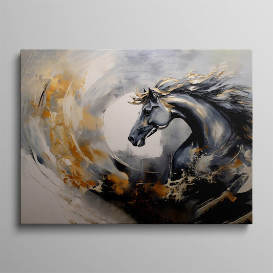 Equestrian Echoes: Horse Wall Canvas