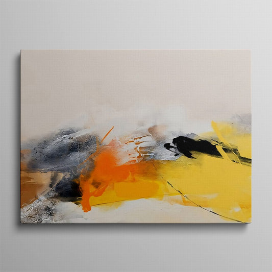 Yellow -  Orange Flame of Colors Canvas