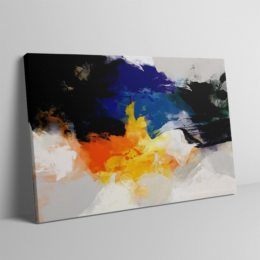 Flaming Splash of Vibrant Hues Abstract Painting