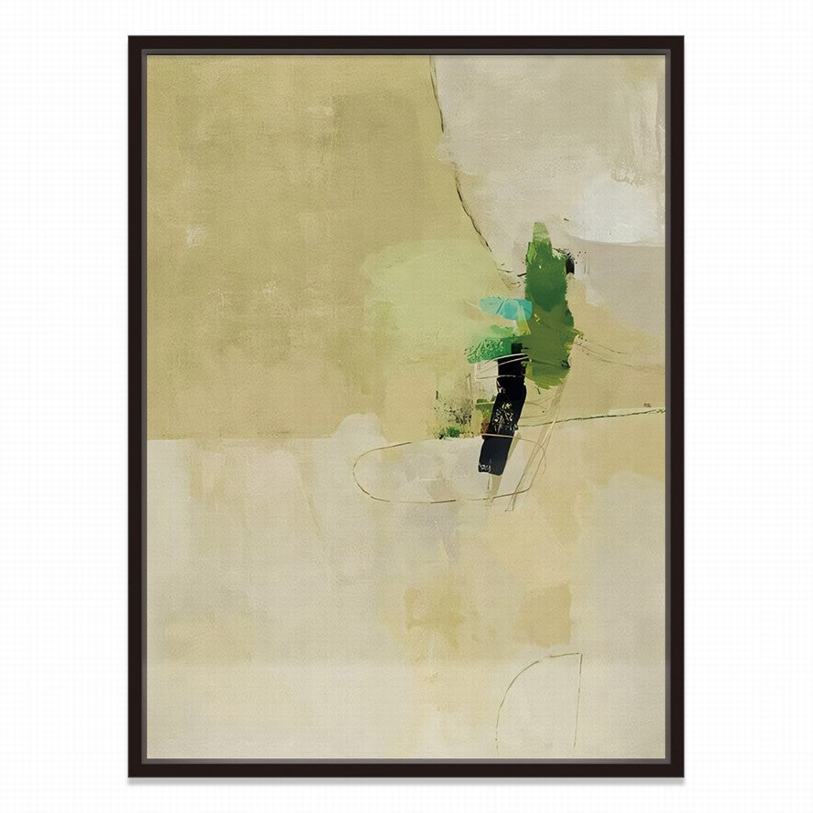 Sage Green Nature Tones Abstract Painting