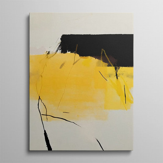 Black and Yellow Combination Canvas