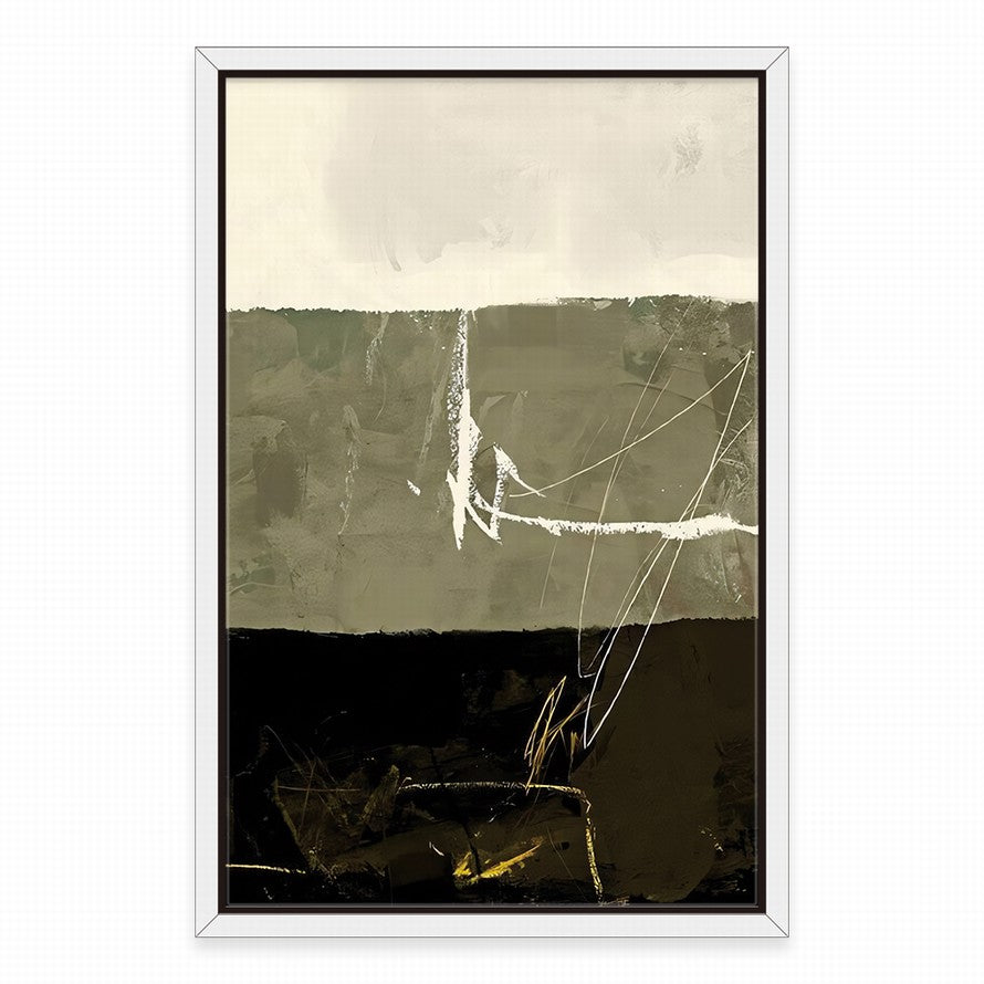 Half-tone Olive and Beige Colors Canvas