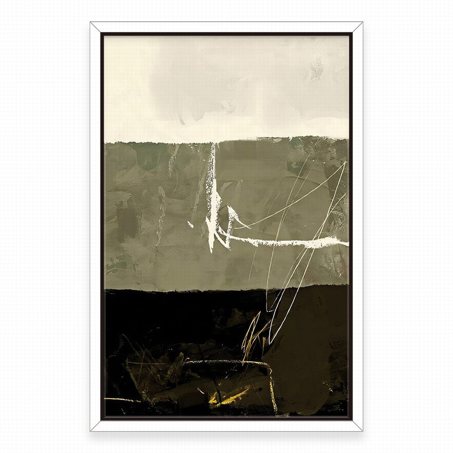 Half-tone Olive and Beige Colors Canvas