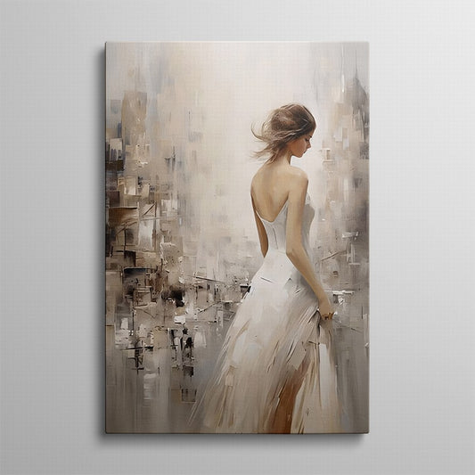 Solitary Beauty, Neutral Realm Canvas