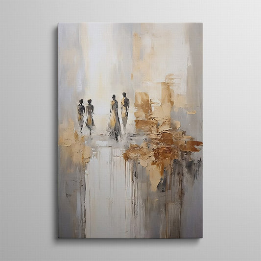 Ivory Grace, Earthen Hues Canvas