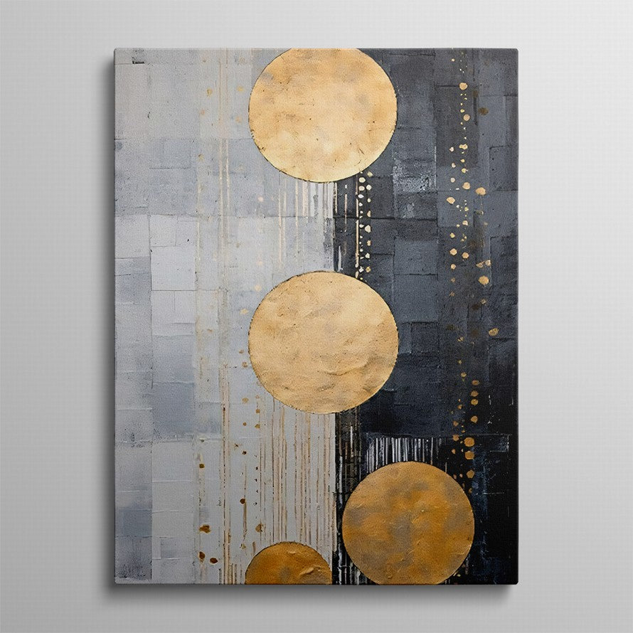 Beige and Gold Fusion Canvas