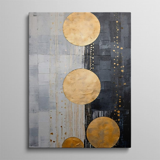 Beige and Gold Fusion Canvas