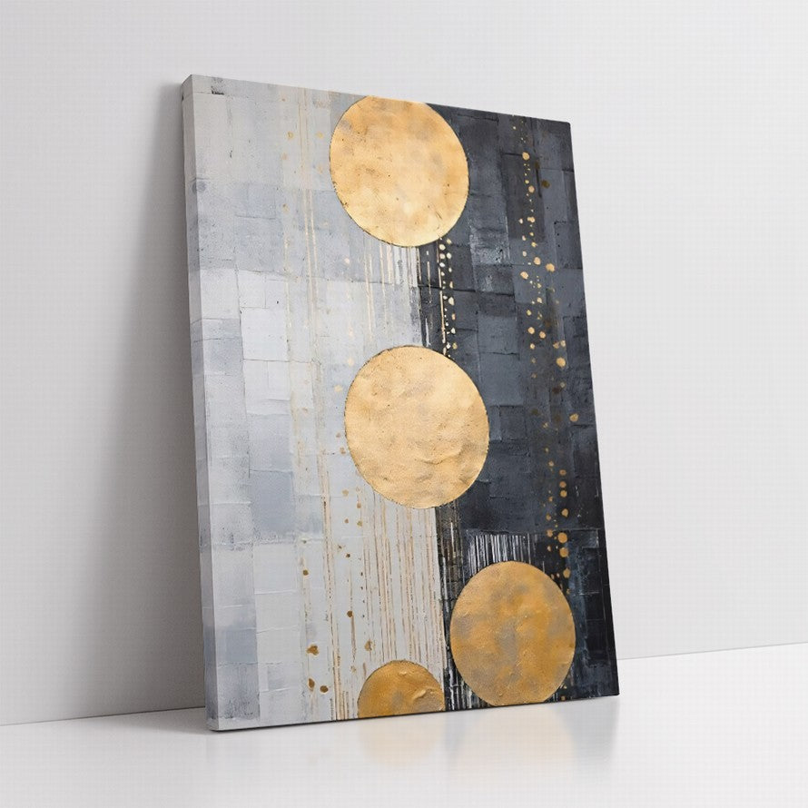 Beige and Gold Fusion Canvas