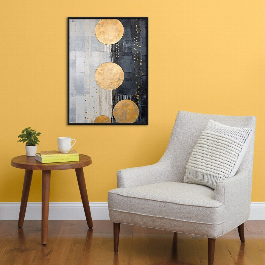 Beige and Gold Fusion Canvas
