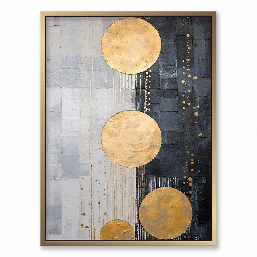 Beige and Gold Fusion Canvas