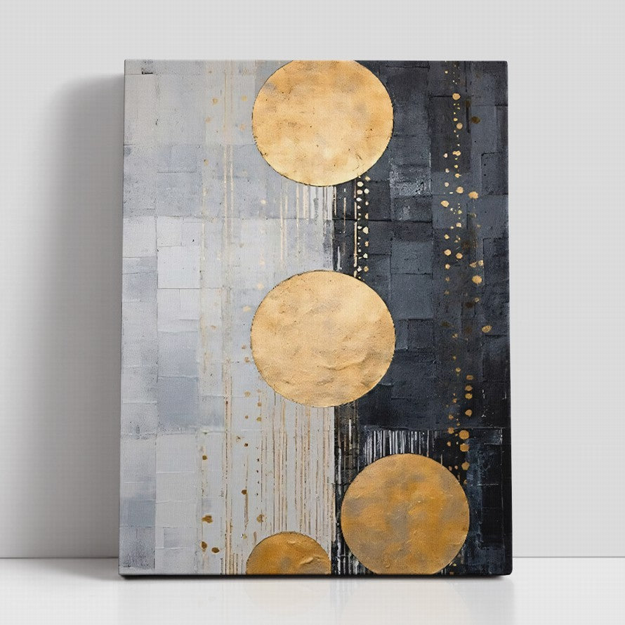 Beige and Gold Fusion Canvas