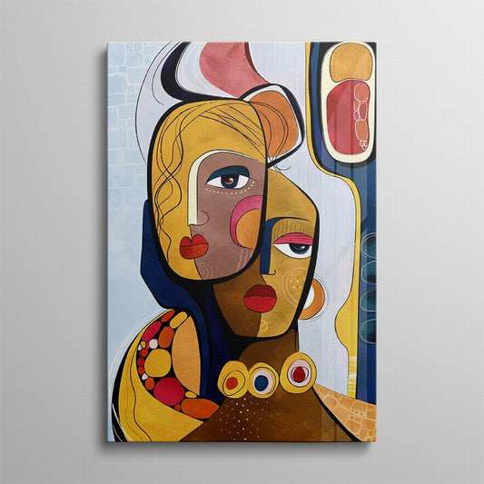 Eclectic Illustration of a Woman's Face