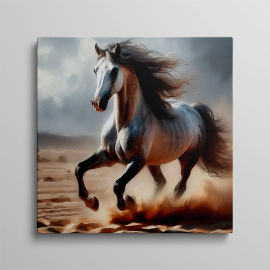 Desert Dash Wild Horse Canvas