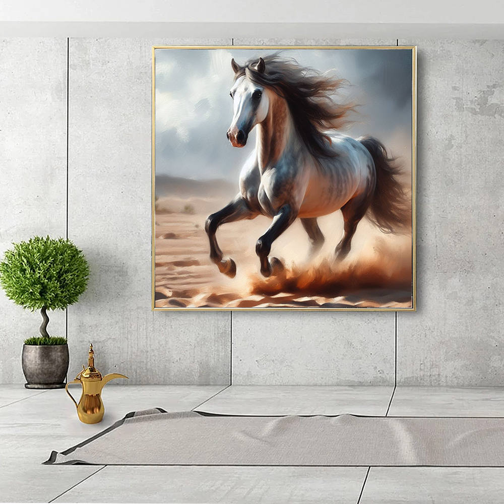 Desert Dash Wild Horse Canvas