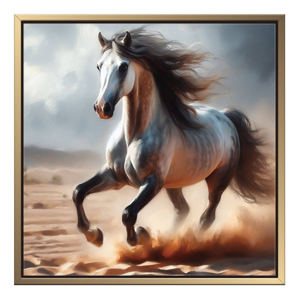 Desert Dash Wild Horse Canvas