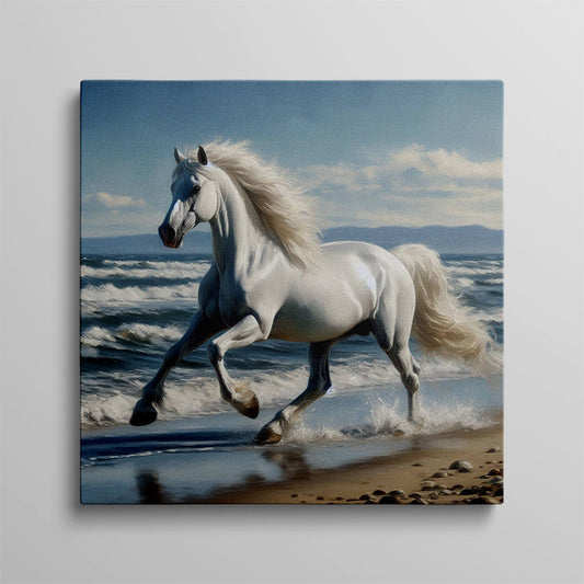 Majestic Run Coastal Waters Canvas