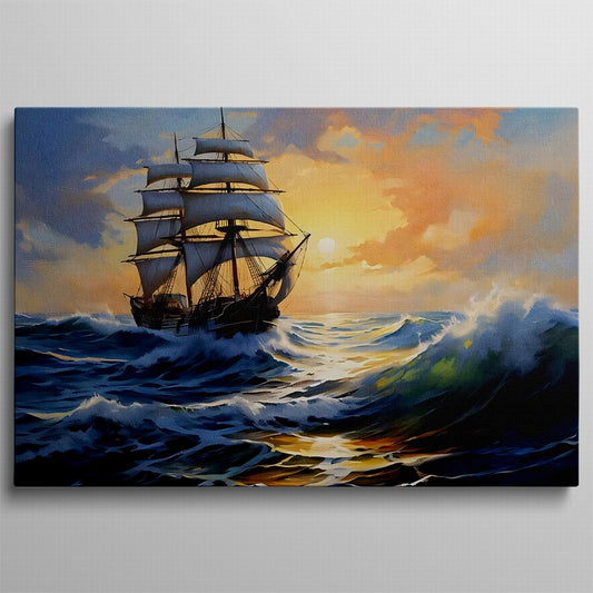 Canvas Wings, Ocean's Embrace Sailboat