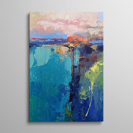 Views of Water Abstract Oil Painting