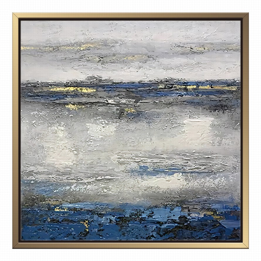 Grey Waters Abstract Oil Painting