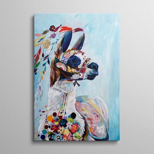 Rainbow Hues Pony Oil Canvas