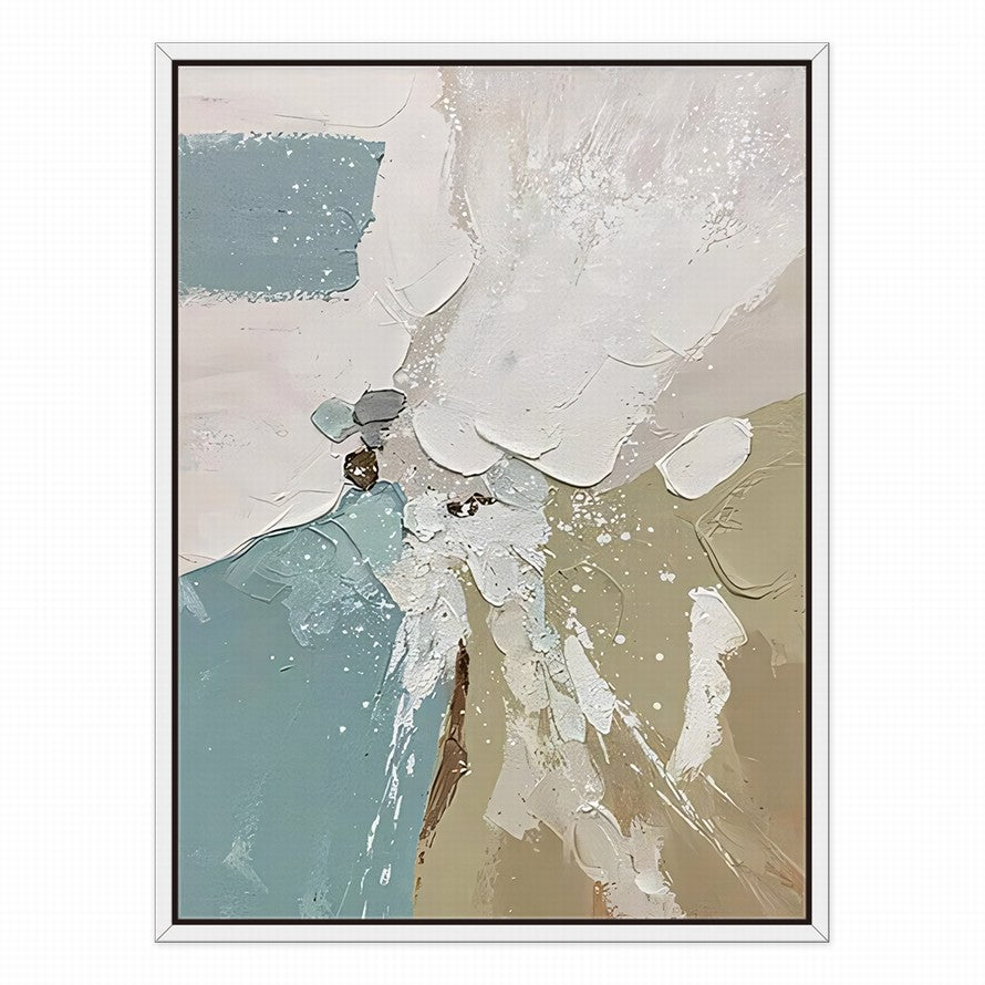 Touch of Earthy Tones Waves Abstract Canvas